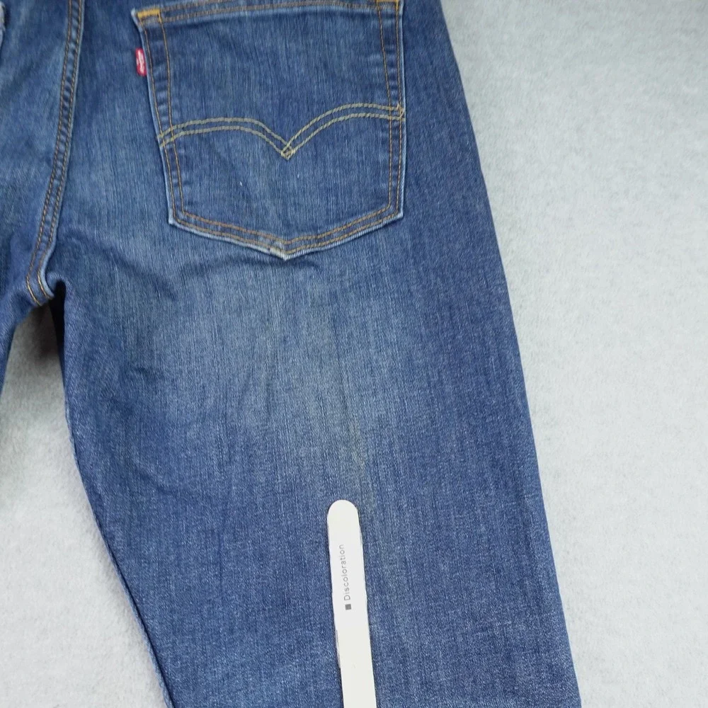 Levi's 512 Jeans Mens 38x30 Blue Denim Slim Taper Stretch Medium Wash